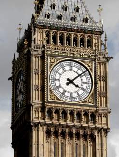 Bigben in London is a symbol of time